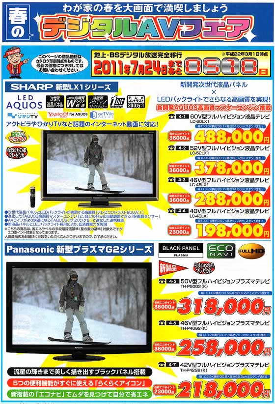 アトム電器チェーン特選カタログ 春のデジタル応援フェア01