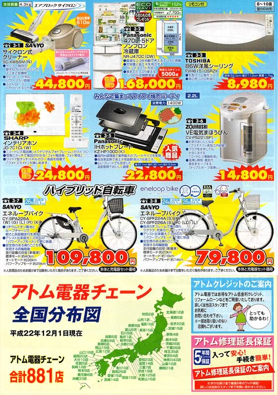 アトム電器チェーン特選カタログ アトム電器のお年玉プレゼント特集02