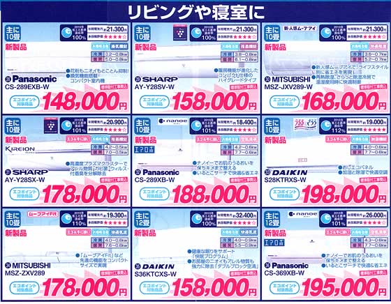 大勢が集まるワイドリビング用エアコン